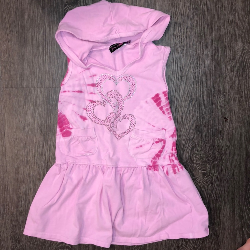 Jenna & Jessie Hooded Sleeveless Dress